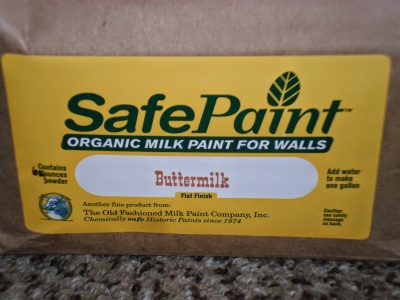 Dress your walls safely and naturally green with Milk Paint. Review.